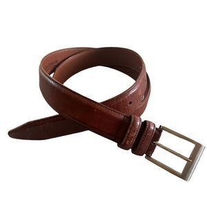 Allen Edmunds Wide Basic Work Belt Brown Leather 40